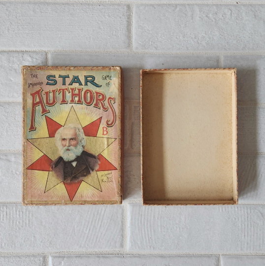 1903 McLoughlin Brothers The Improved Game of Star Authors Card Game
