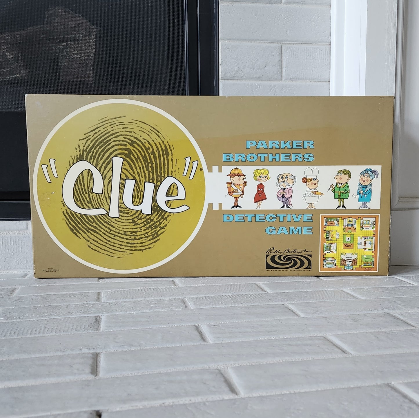 Display and Play 1963 Clue Handmade Framed Board Game