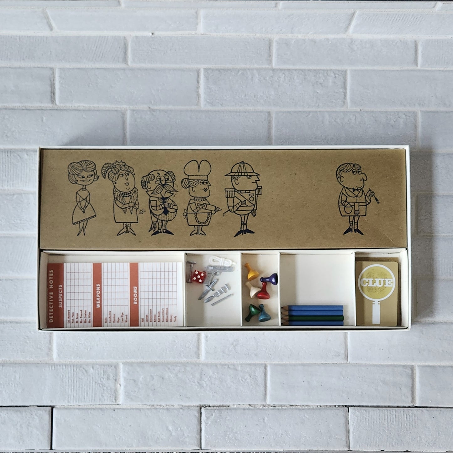 Display and Play 1963 Clue Handmade Framed Board Game