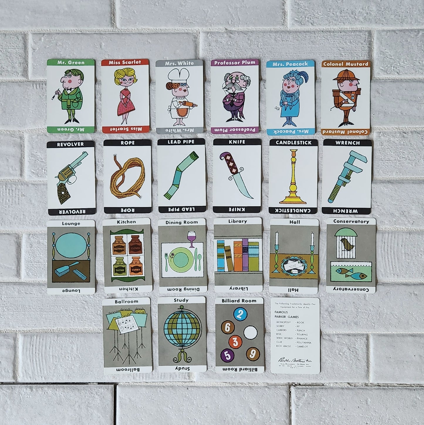 Display and Play 1963 Clue Handmade Framed Board Game