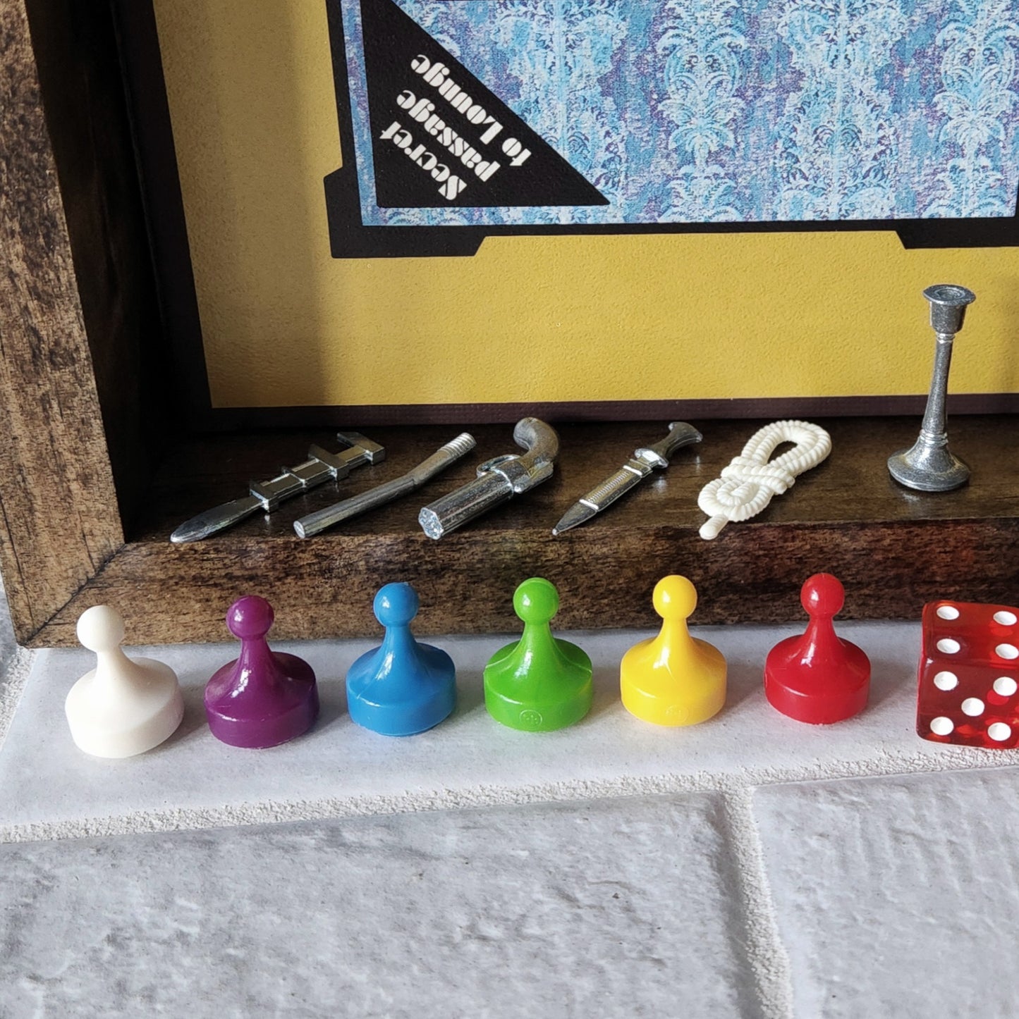 Display and Play 1979 Clue Handmade Framed Board Game