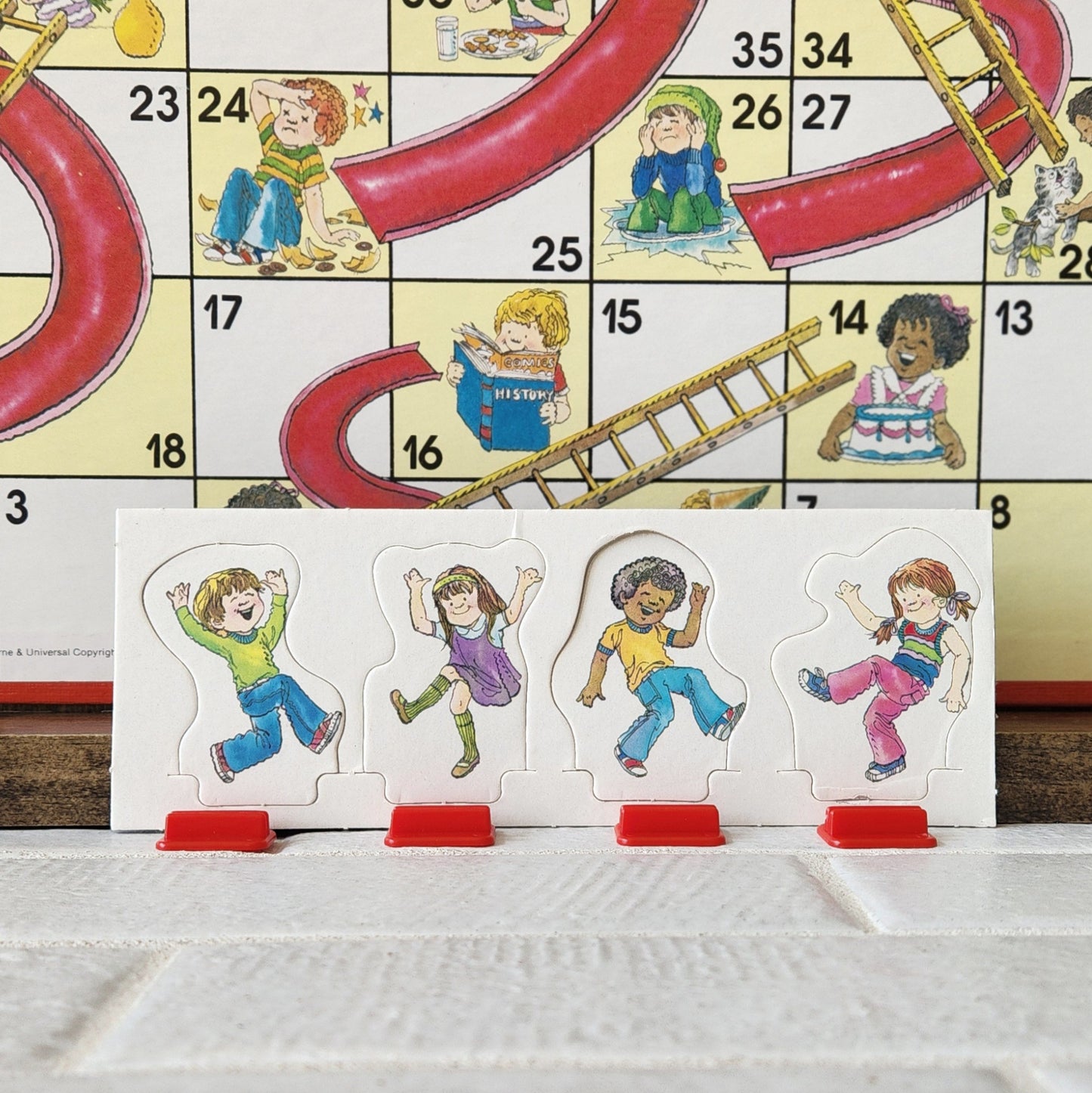 Display and Play 1979 Chutes and Ladders Handmade Framed Board Game