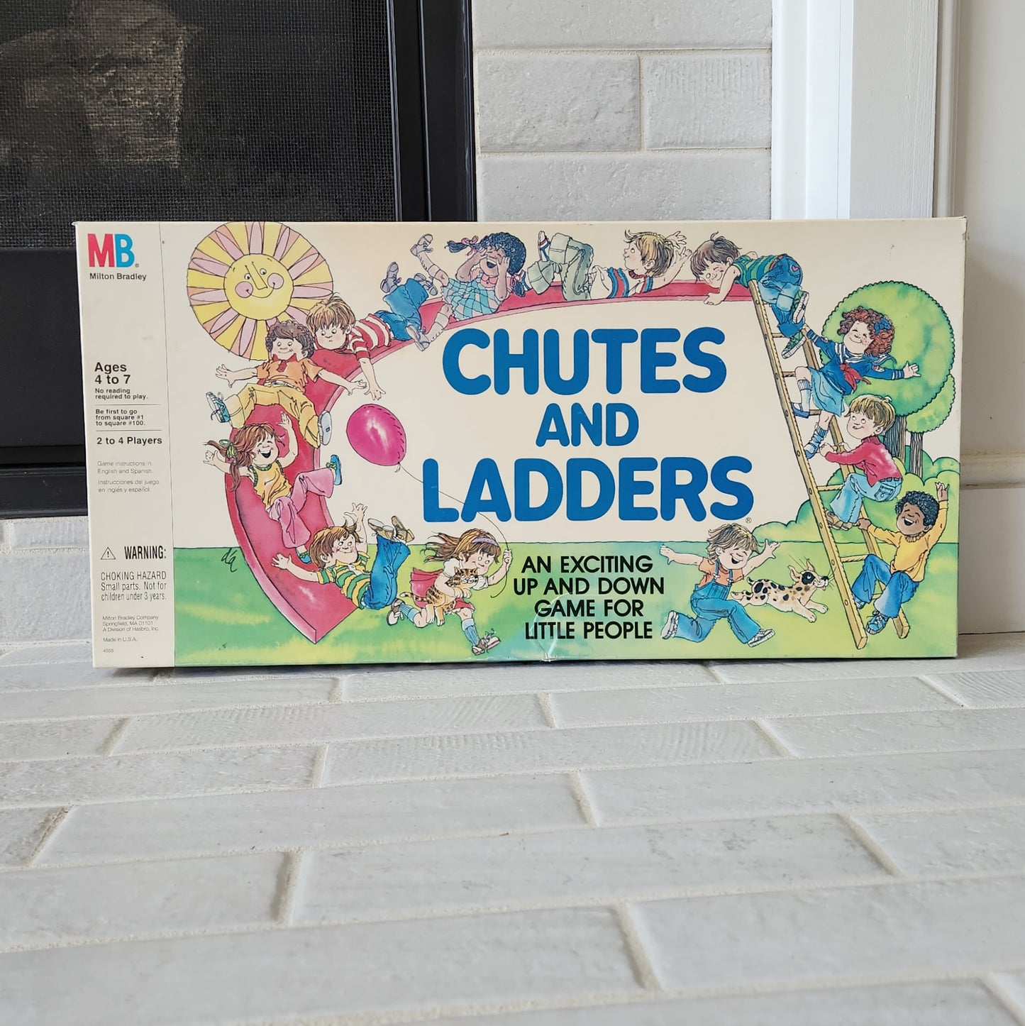 Display and Play 1979 Chutes and Ladders Handmade Framed Board Game