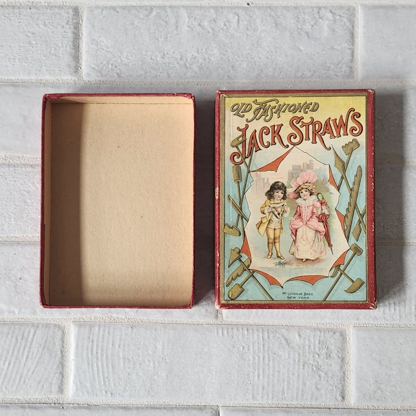 1888 Old Fashioned Jack Straws Game by McLoughlin Brothers