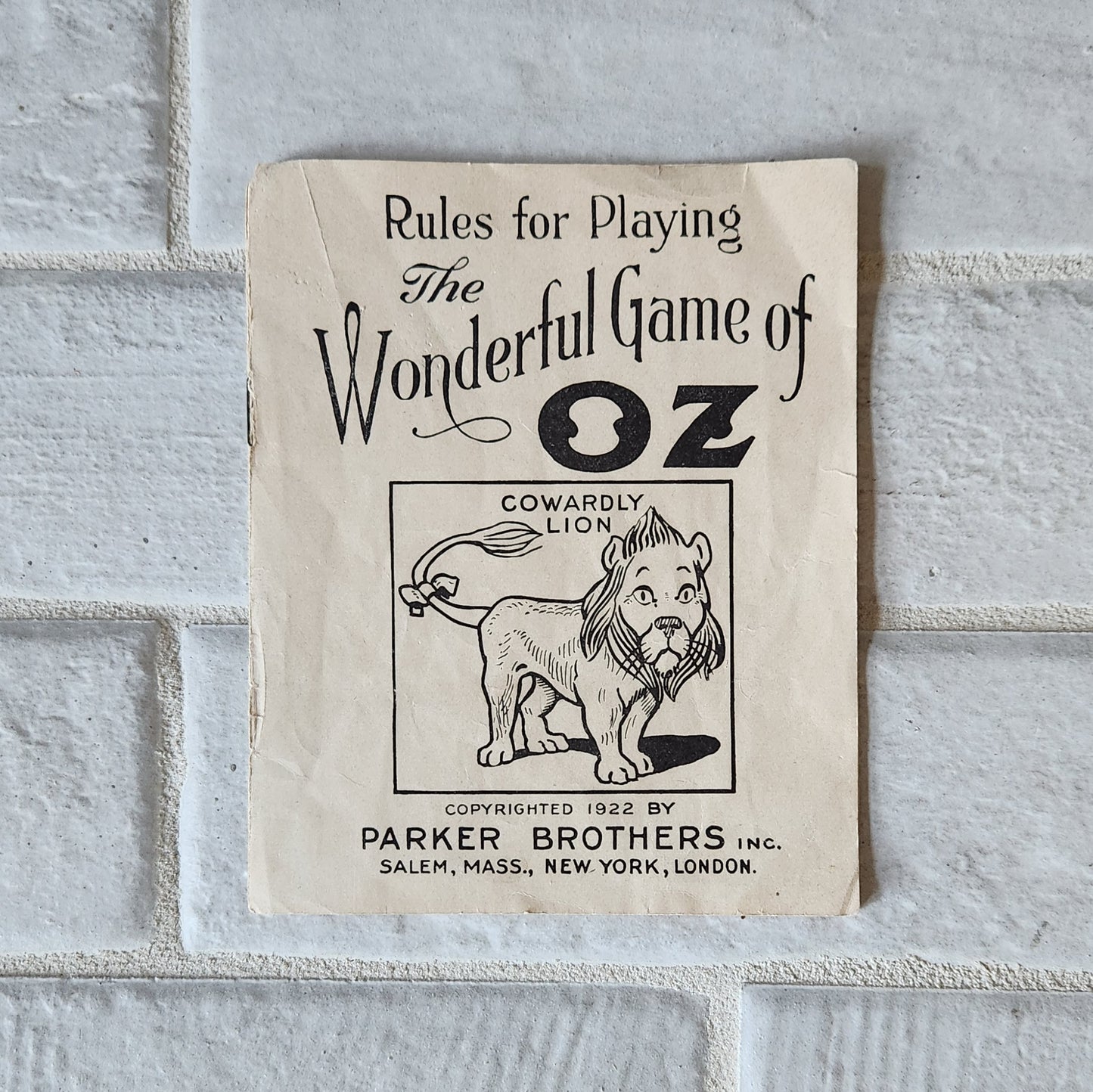 1921 Wonderful Game of Oz - Complete!