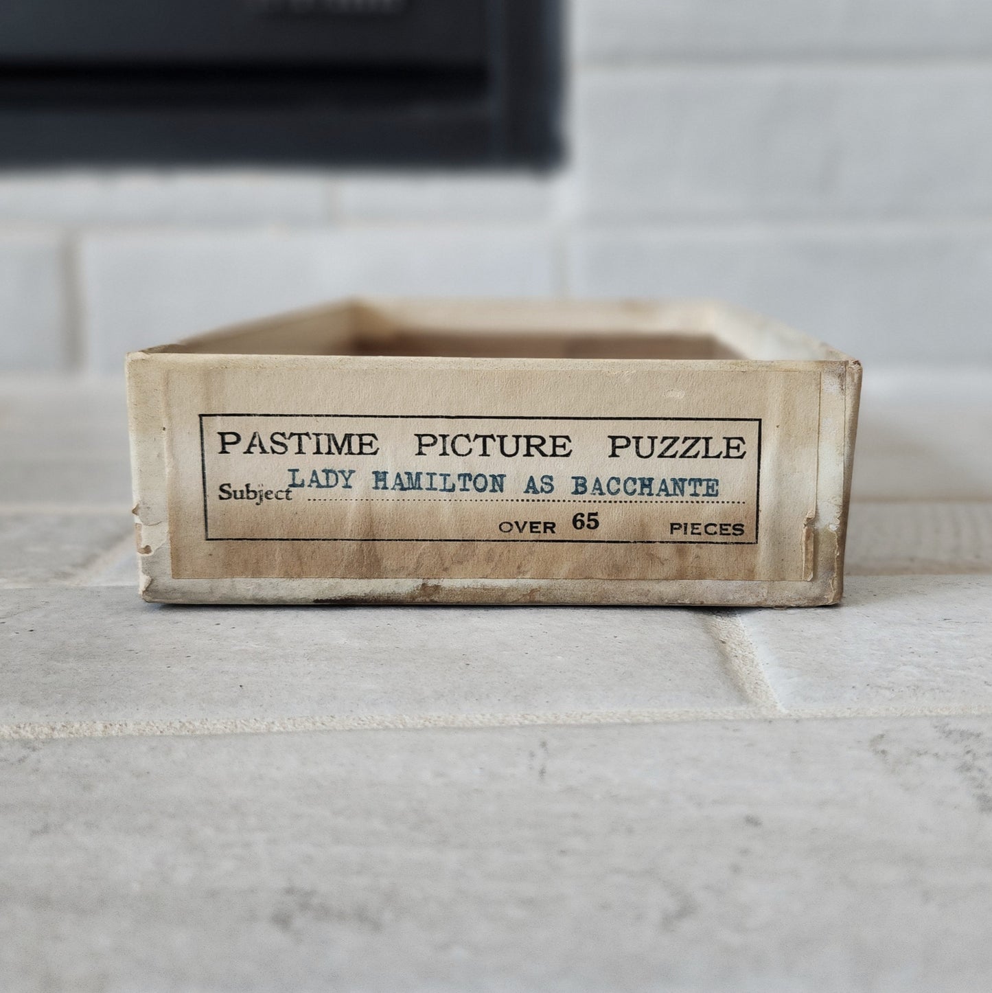 1928 Pastime Puzzle - Lady Hamilton as (a) Bacchante
