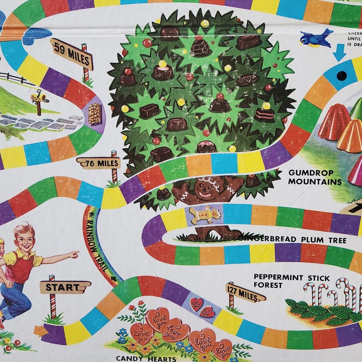 Display and Play 1962 Candy Land Framed Board Game