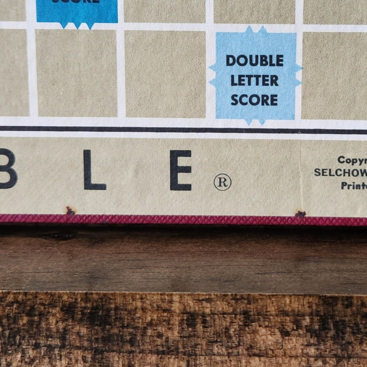 Display and Play 1971 Scrabble Handmade Framed Board Game