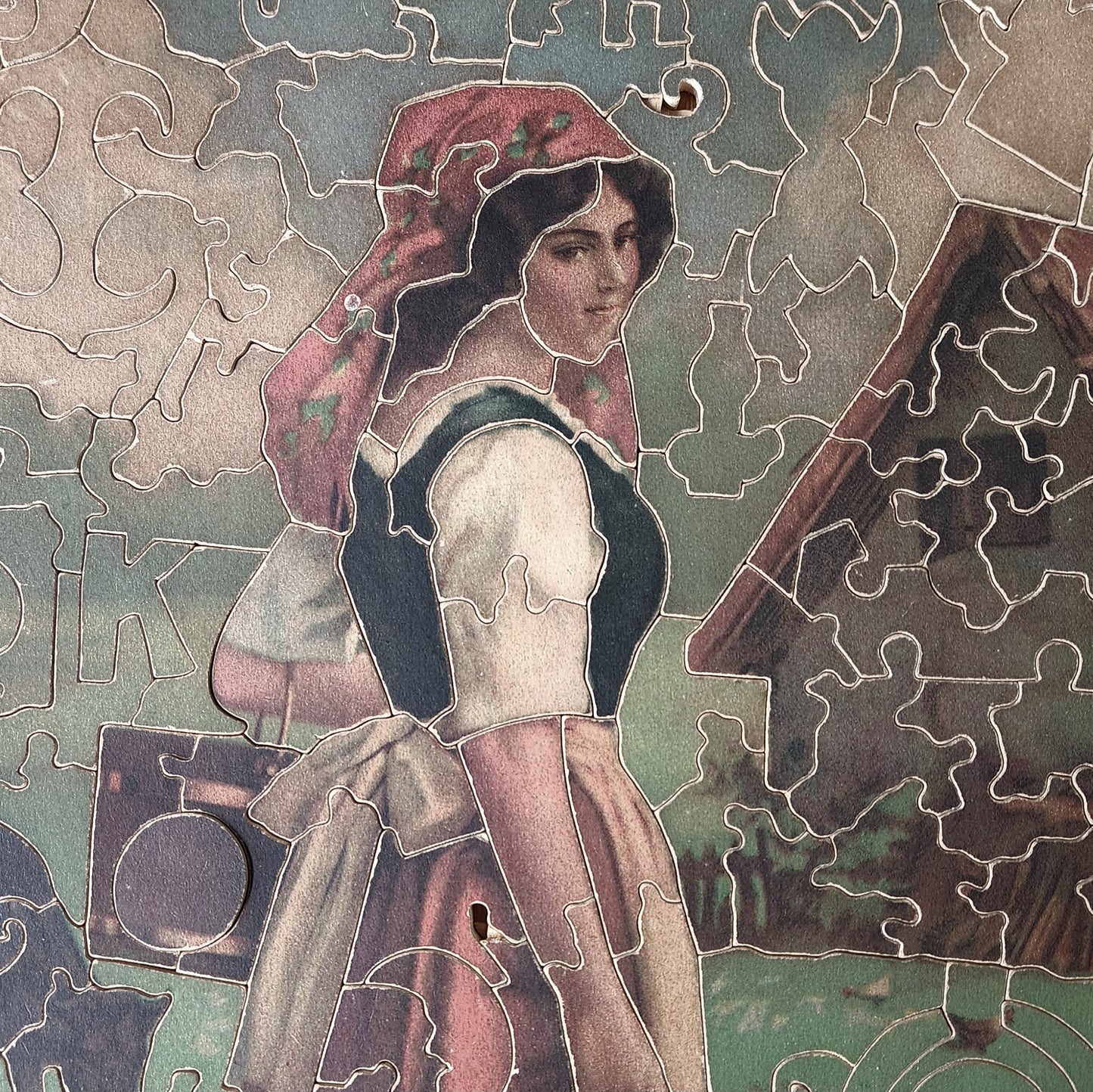 1923 Pastime Puzzle - The Milkmaid