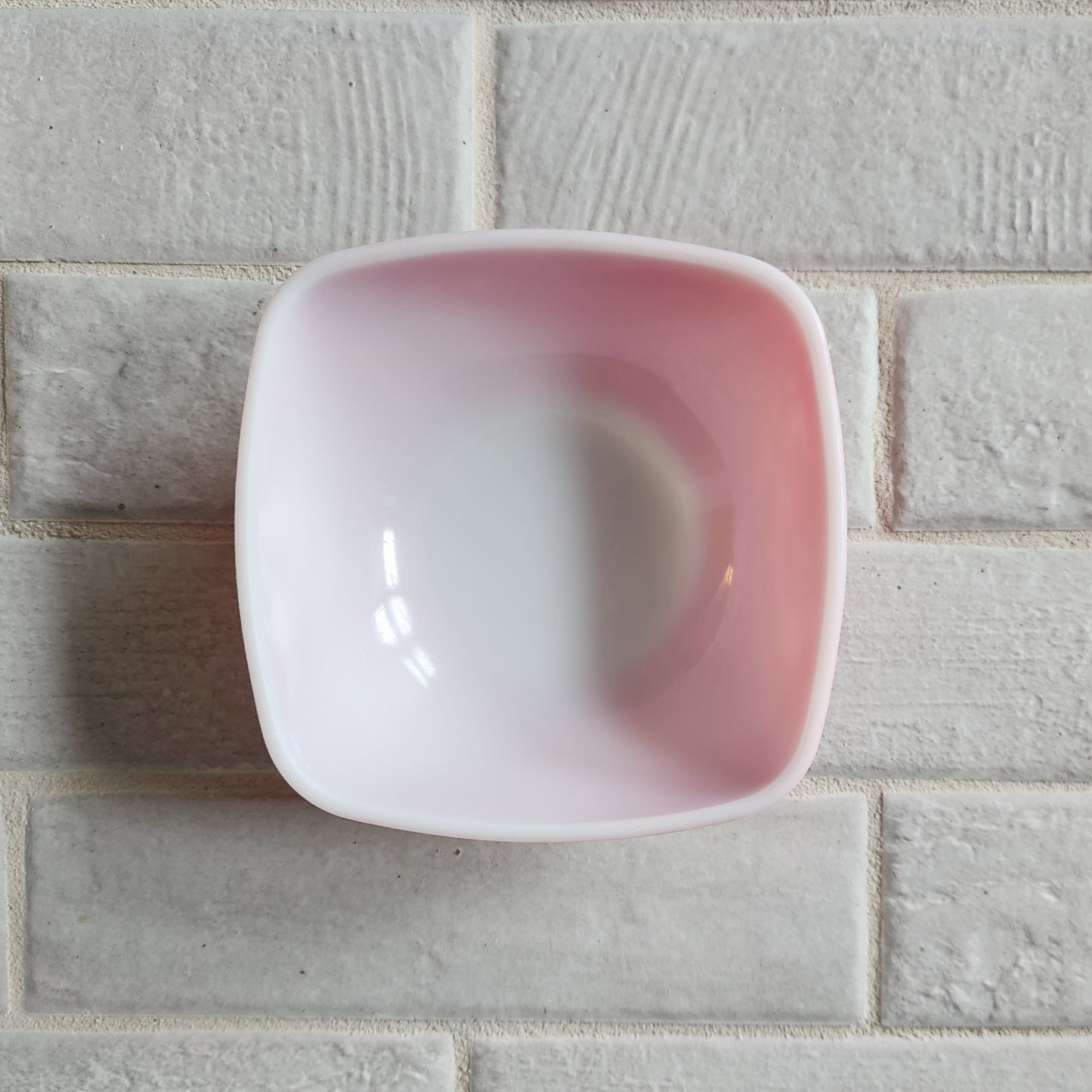 1950s Pyrex Autumn Red Square Hostess Ramekin #410 12oz