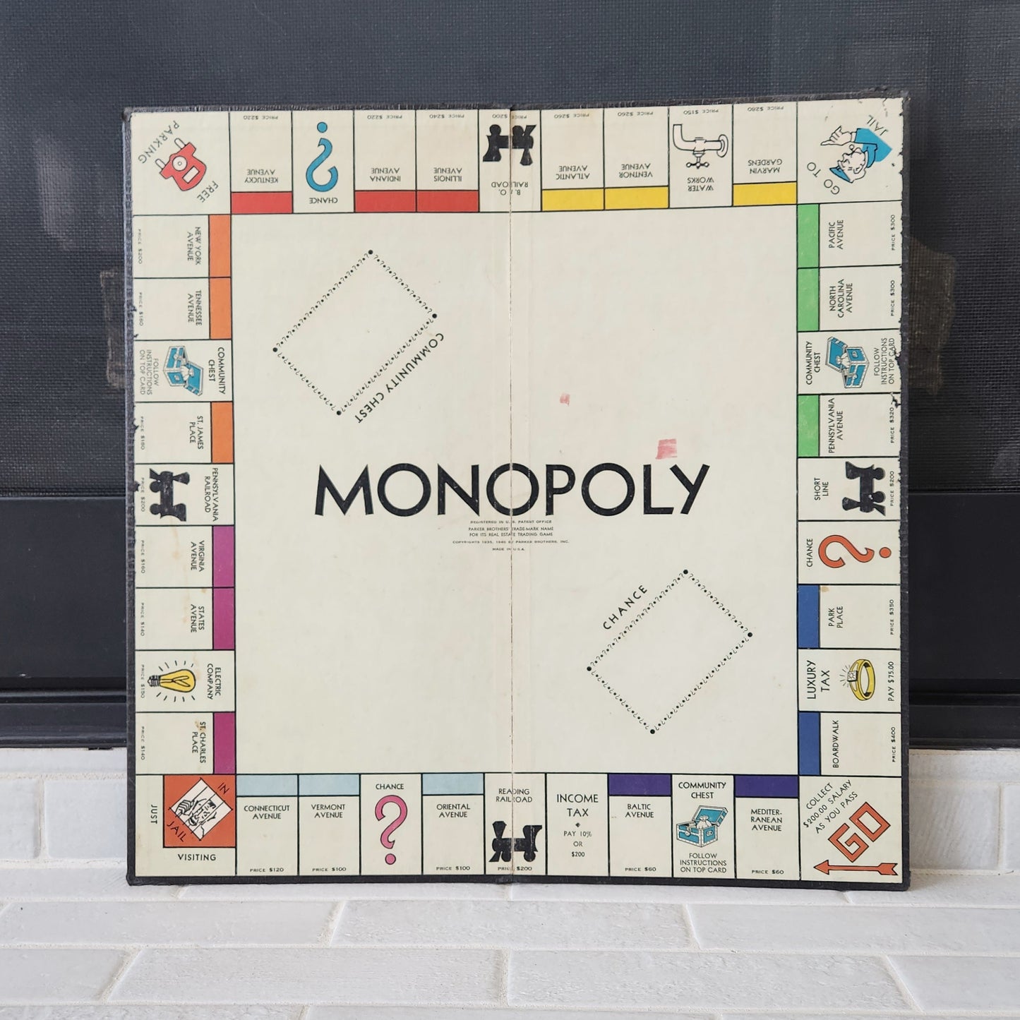 Set of 4 Vintage Monopoly Boards - Popular Blue Box