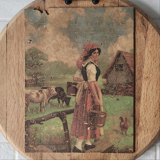 1923 Pastime Puzzle - The Milkmaid