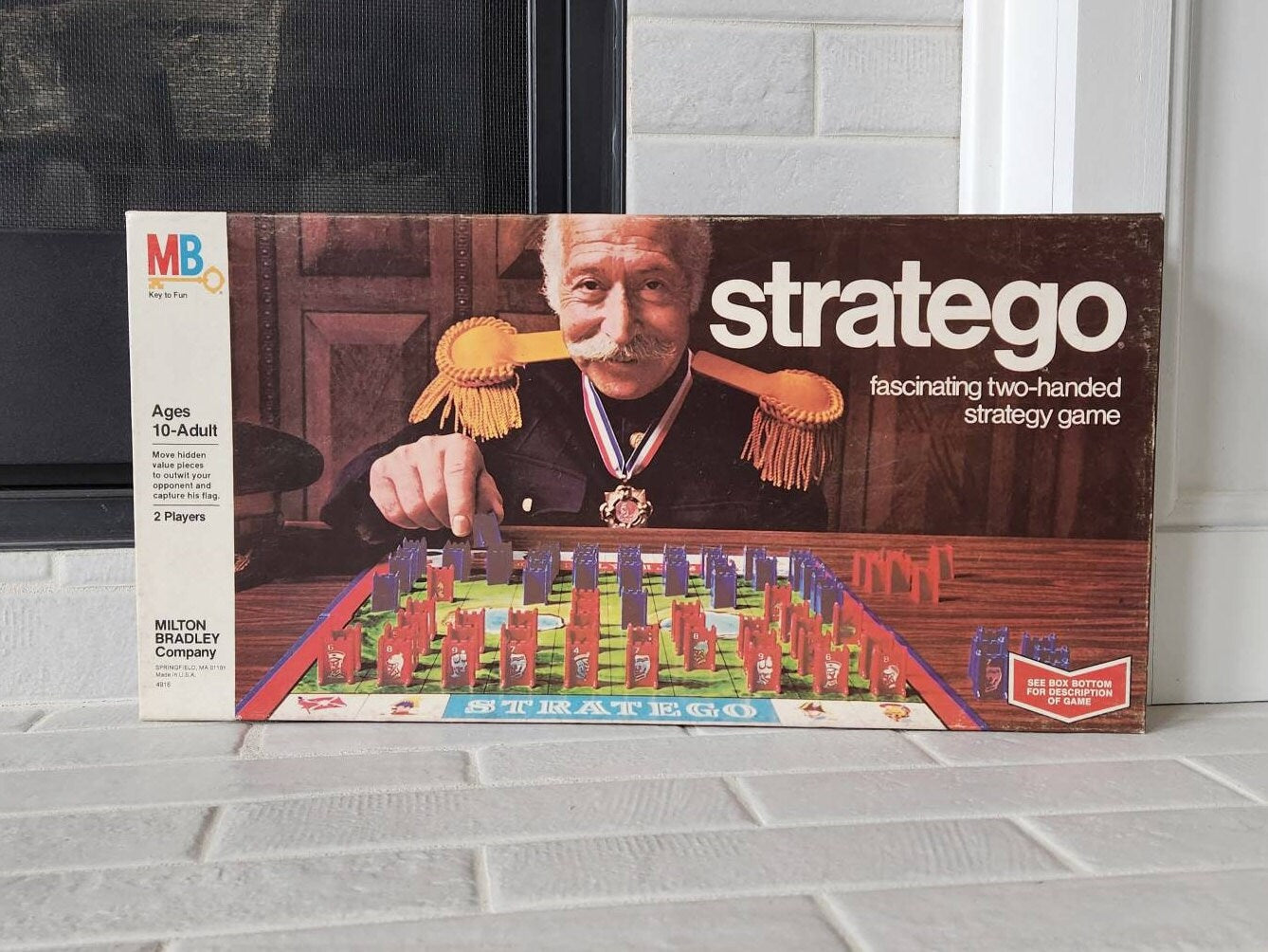 Display and Play 1977 Stratego Framed Board Game
