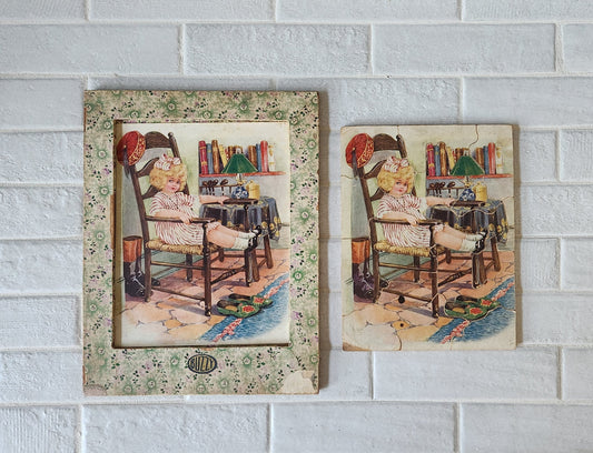 1930s Buzzy Frame Children's Puzzle
