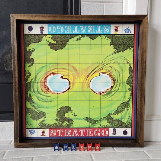 Display and Play 1977 Stratego Framed Board Game
