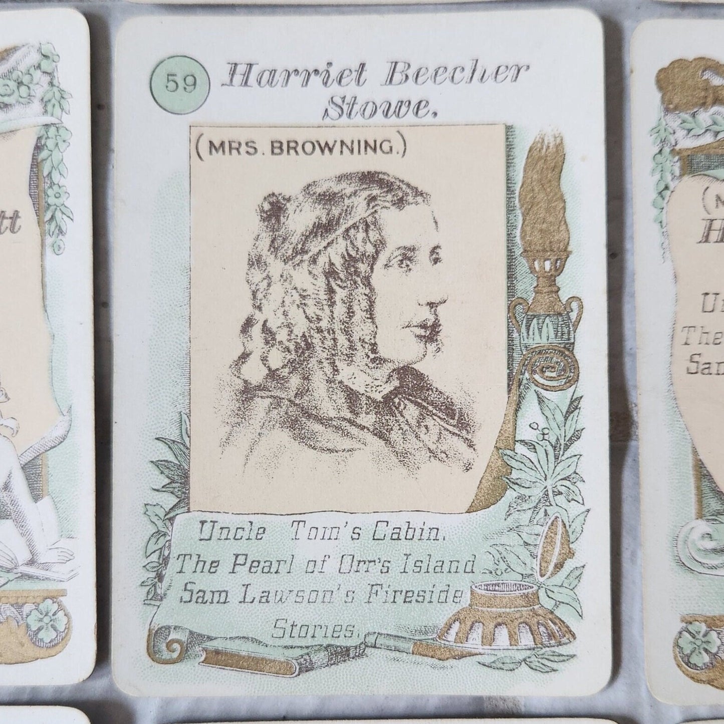 1903 McLoughlin Brothers The Improved Game of Star Authors Card Game