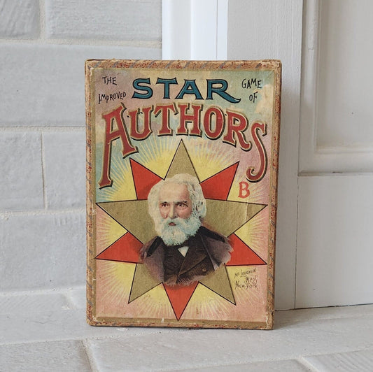 1903 McLoughlin Brothers The Improved Game of Star Authors Card Game