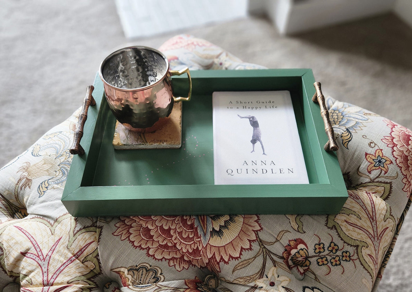 Ladybug Moss Green Serving Tray