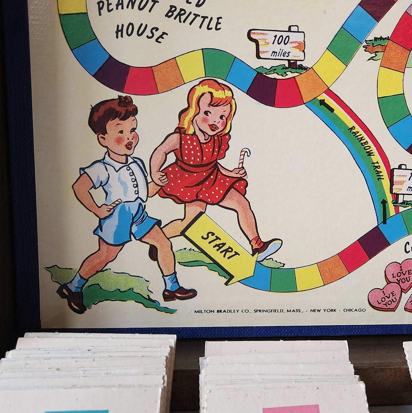 Display and Play 1949 Rare Candy Land Framed Board Game