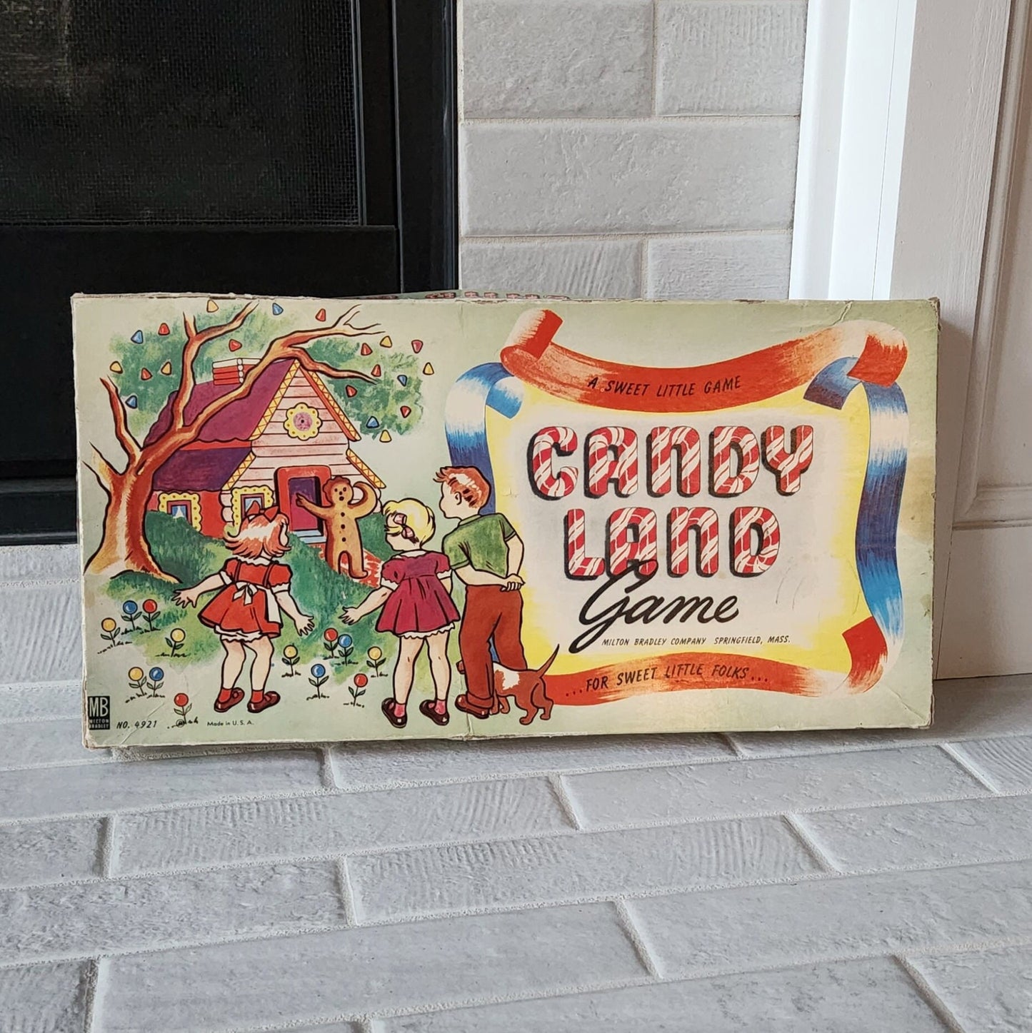 Display and Play 1949 Rare Candy Land Framed Board Game