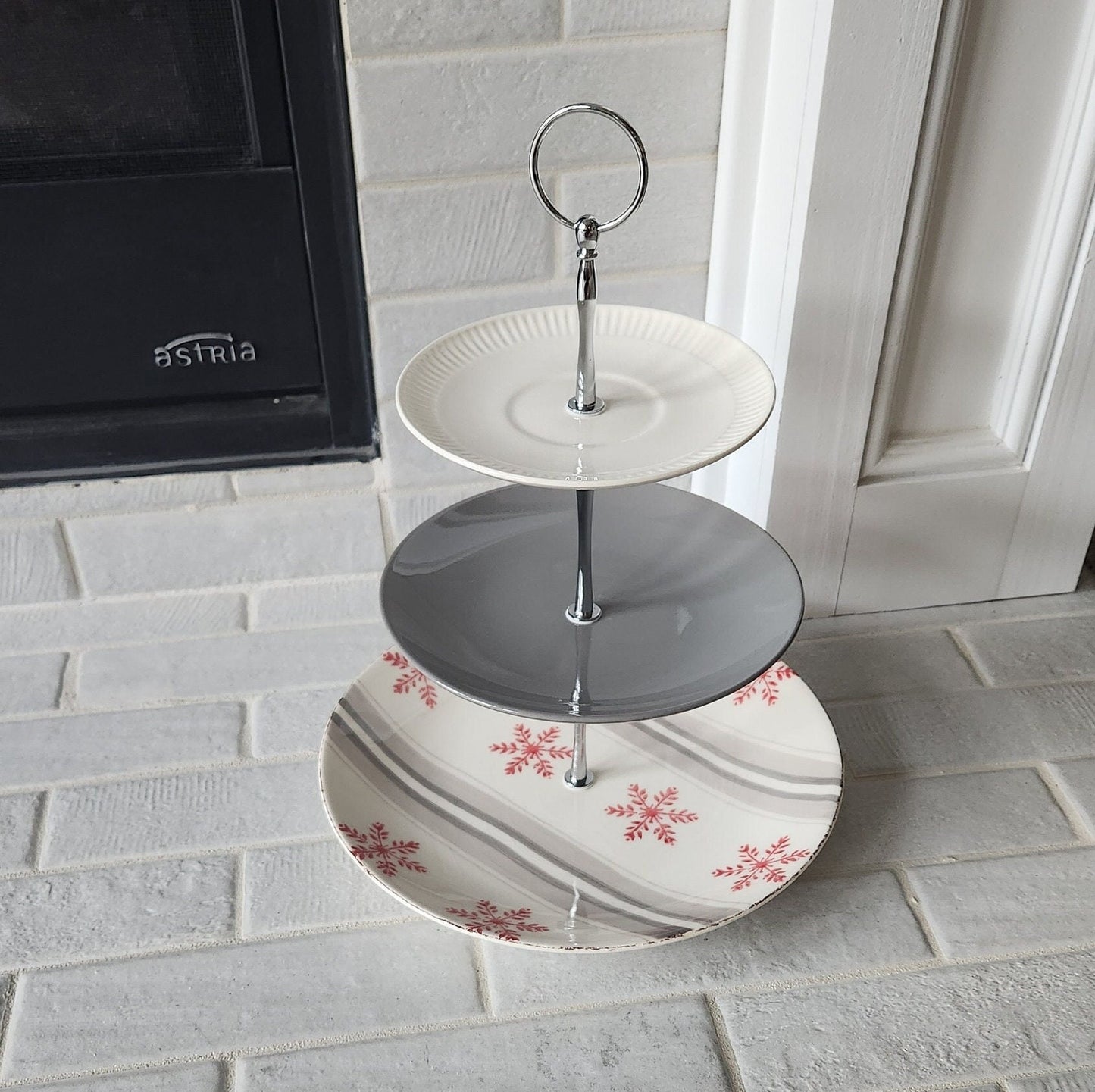 3 Tier Cake Stand Snowflake