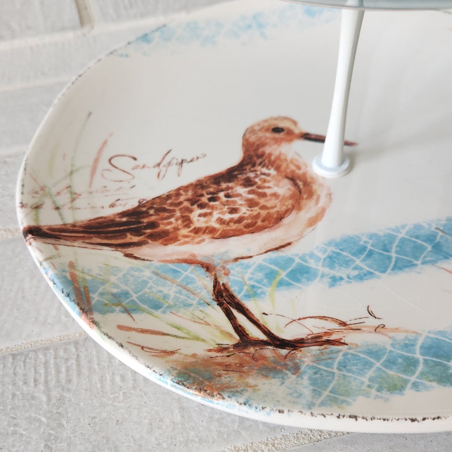 3 Tier Cake Stand Pier 1 Sandpiper Beach Theme