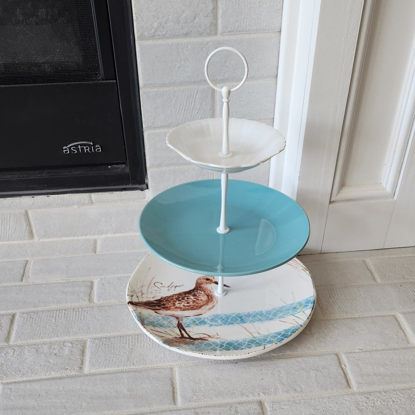 3 Tier Cake Stand Pier 1 Sandpiper Beach Theme