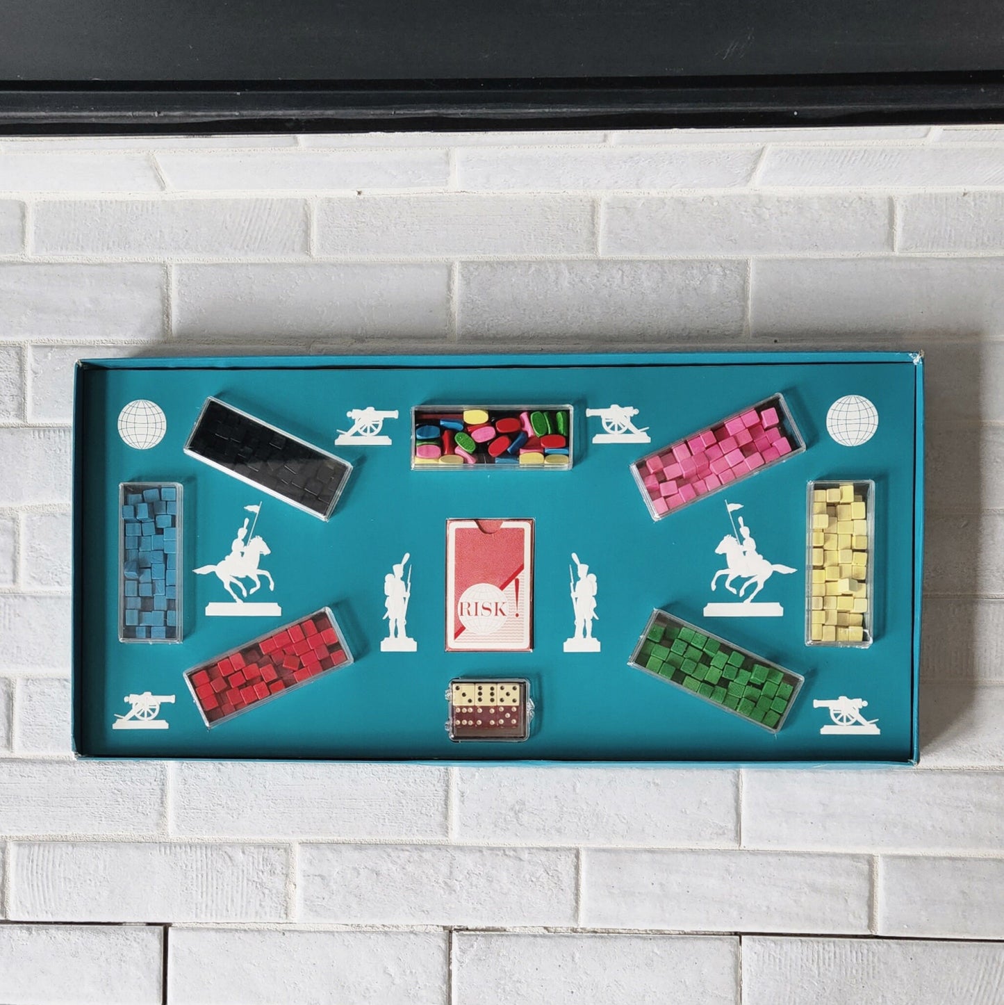 Display and Play 1963 RISK Handmade Framed Board Game