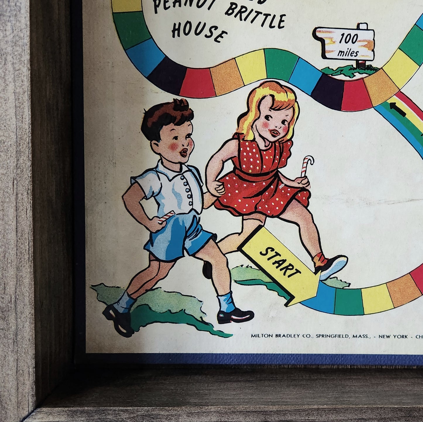 Display and Play 1949 Rare Original Candy Land Framed Board Game