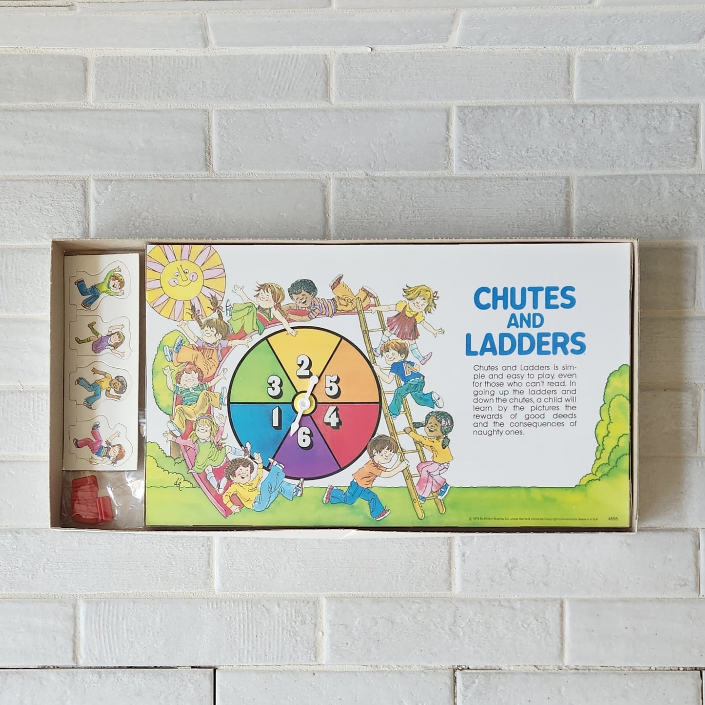 Display and Play 1979 Chutes and Ladders Handmade Framed Board Game