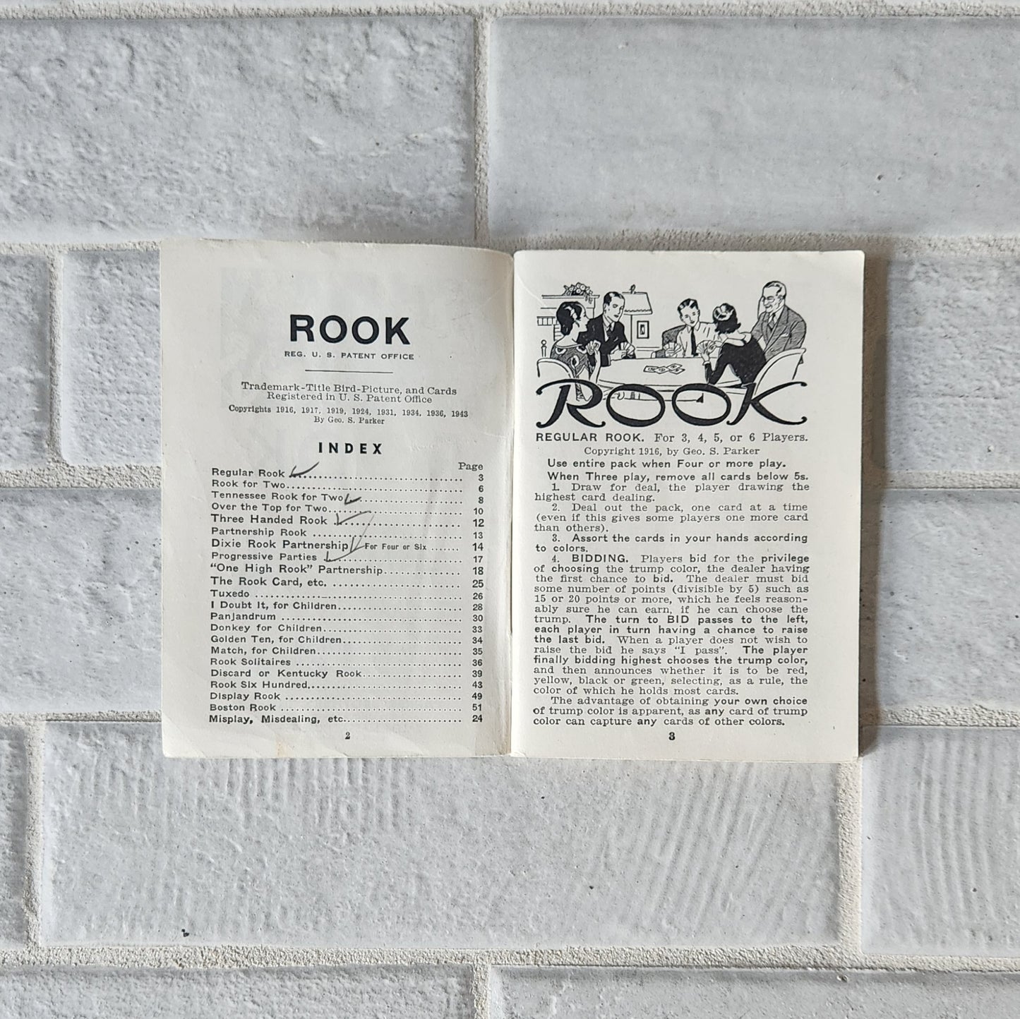 1943 Rook Card Game by Parker Brothers