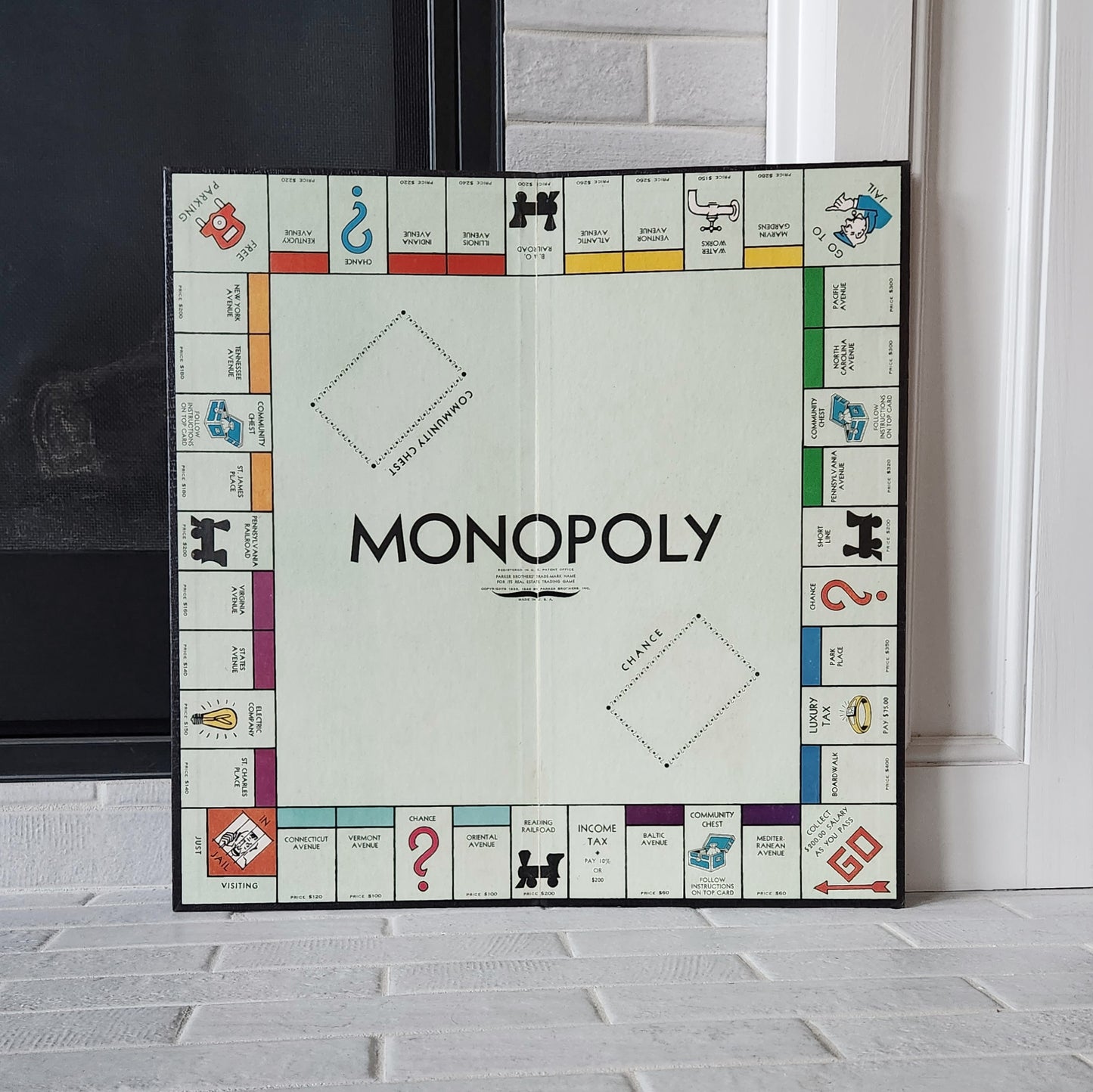 1953 Monopoly Red Mustache Popular Edition Version