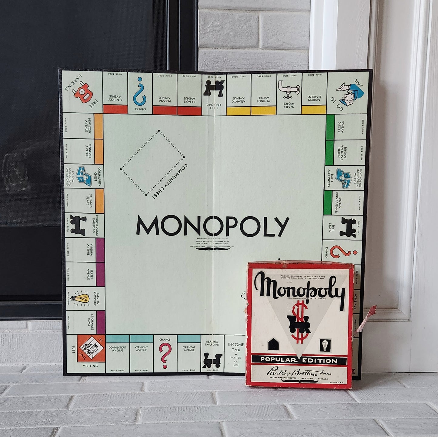 1953 Monopoly Red Mustache Popular Edition Version