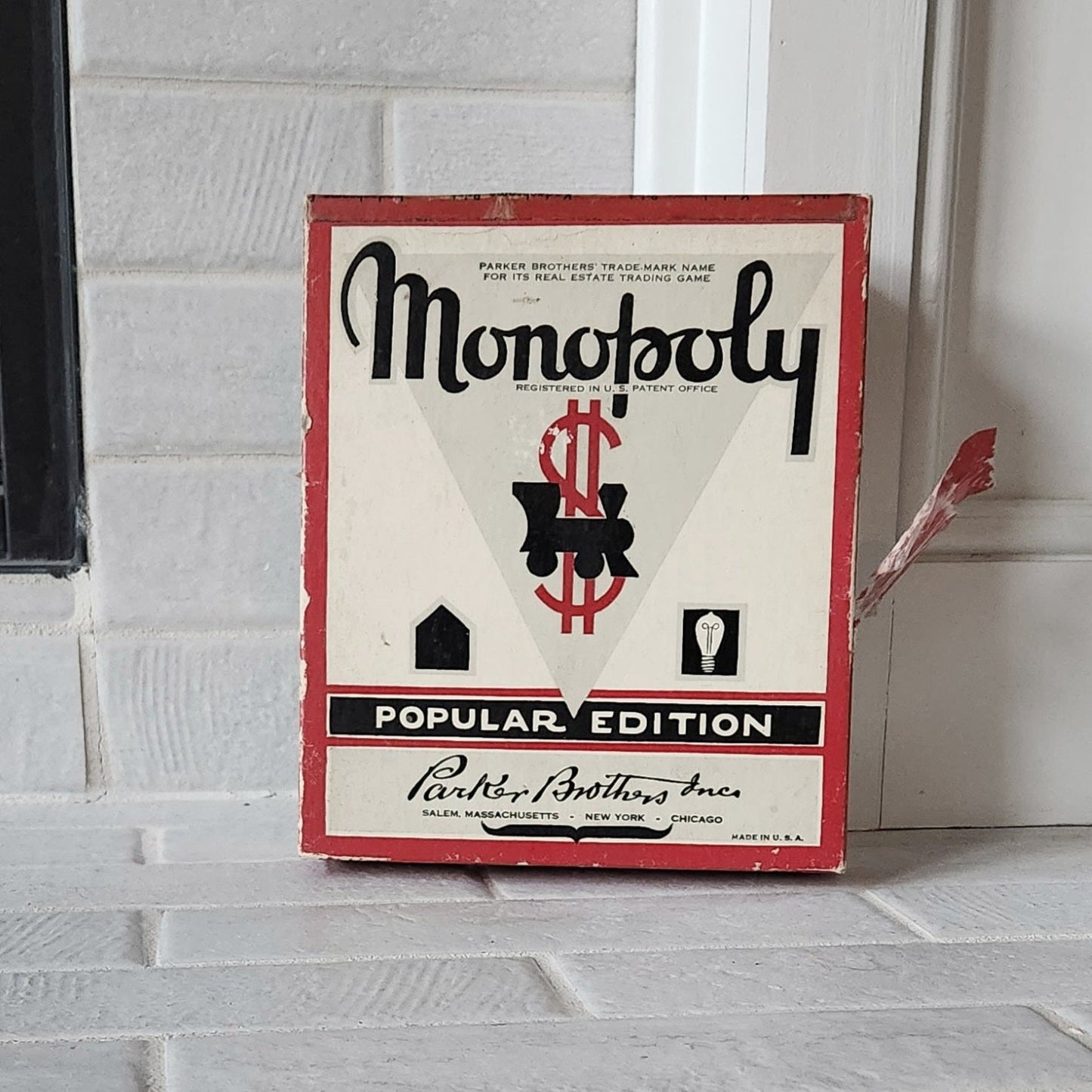 1953 Monopoly Red Mustache Popular Edition Version