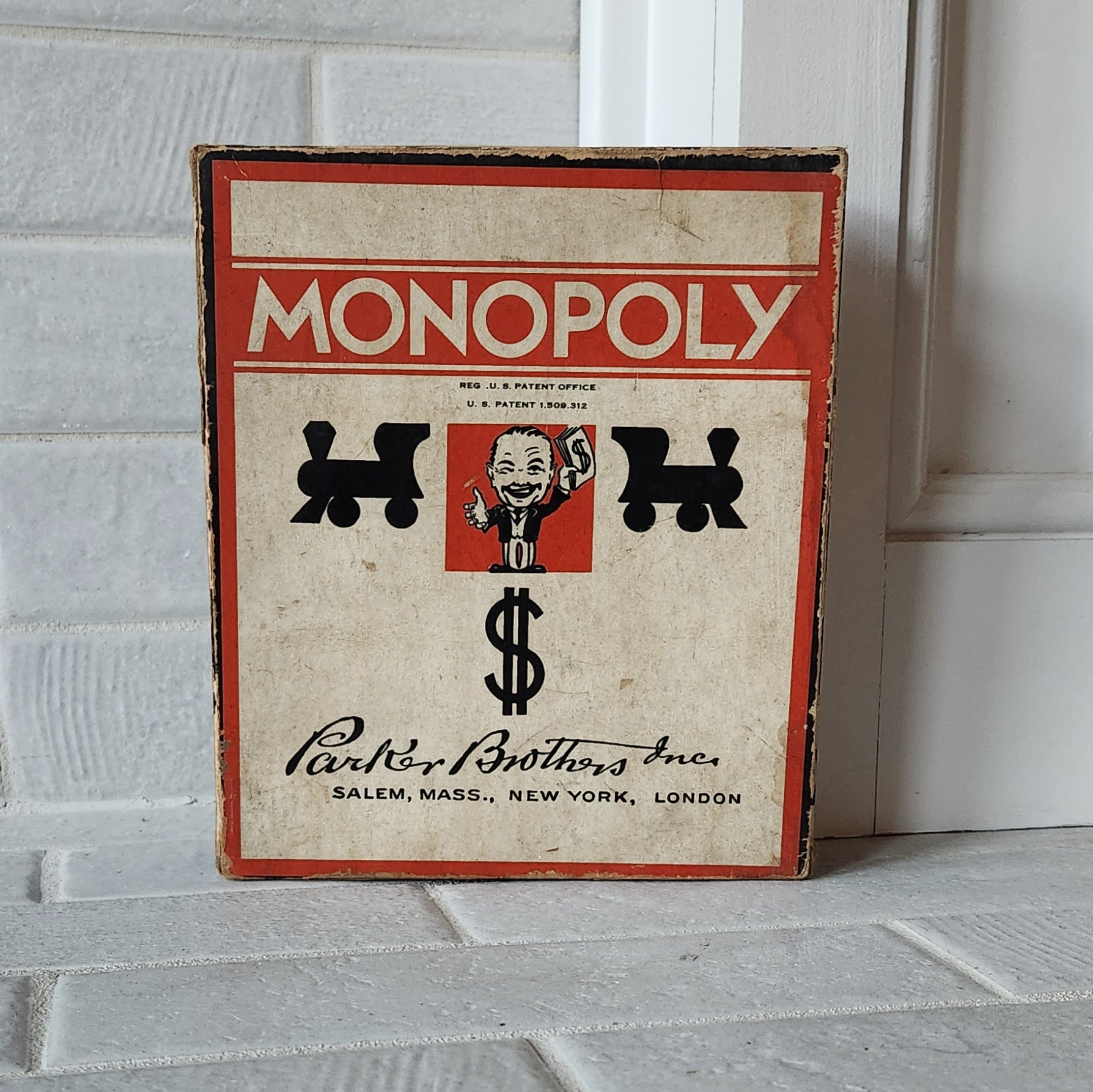 First edition 1935 monopoly single patent cheapest board game rare parker brothers inc