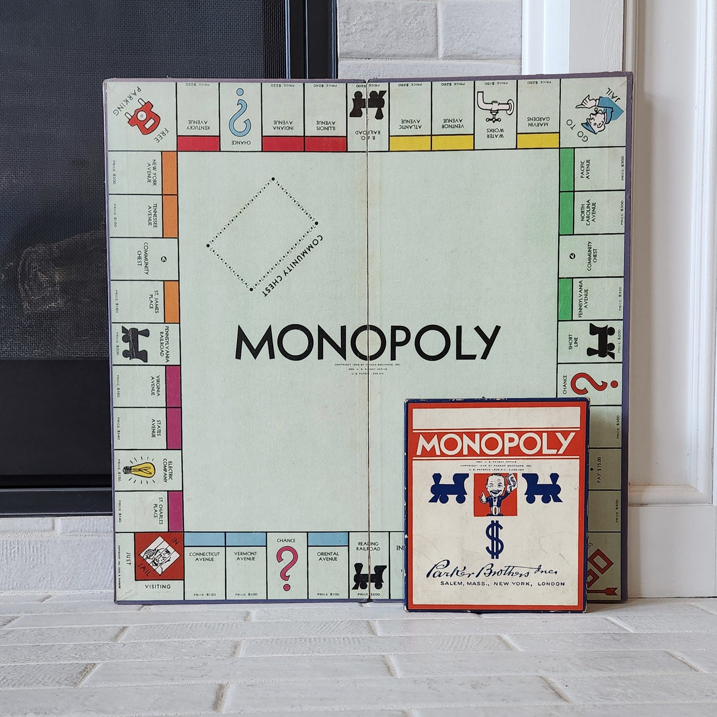 1936 Monopoly - Darrow Copyright Blue with Rare Board