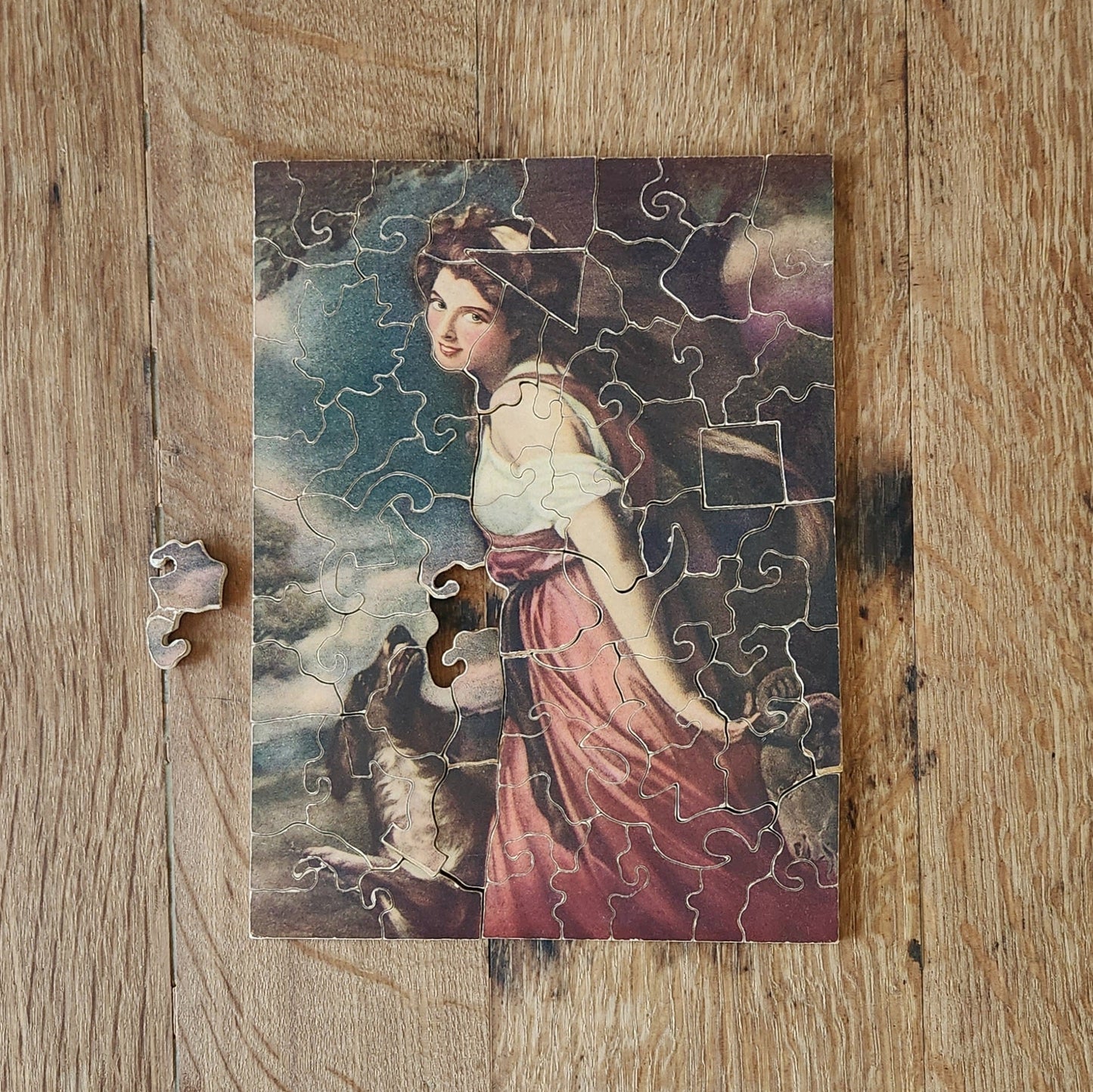 1928 Pastime Puzzle - Lady Hamilton as (a) Bacchante