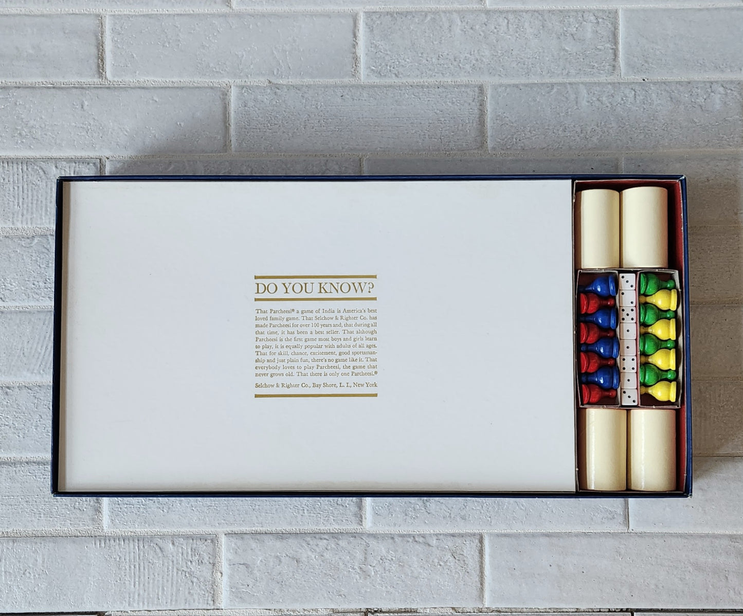 Display and Play 1967 Parcheesi Handmade Framed Board Game