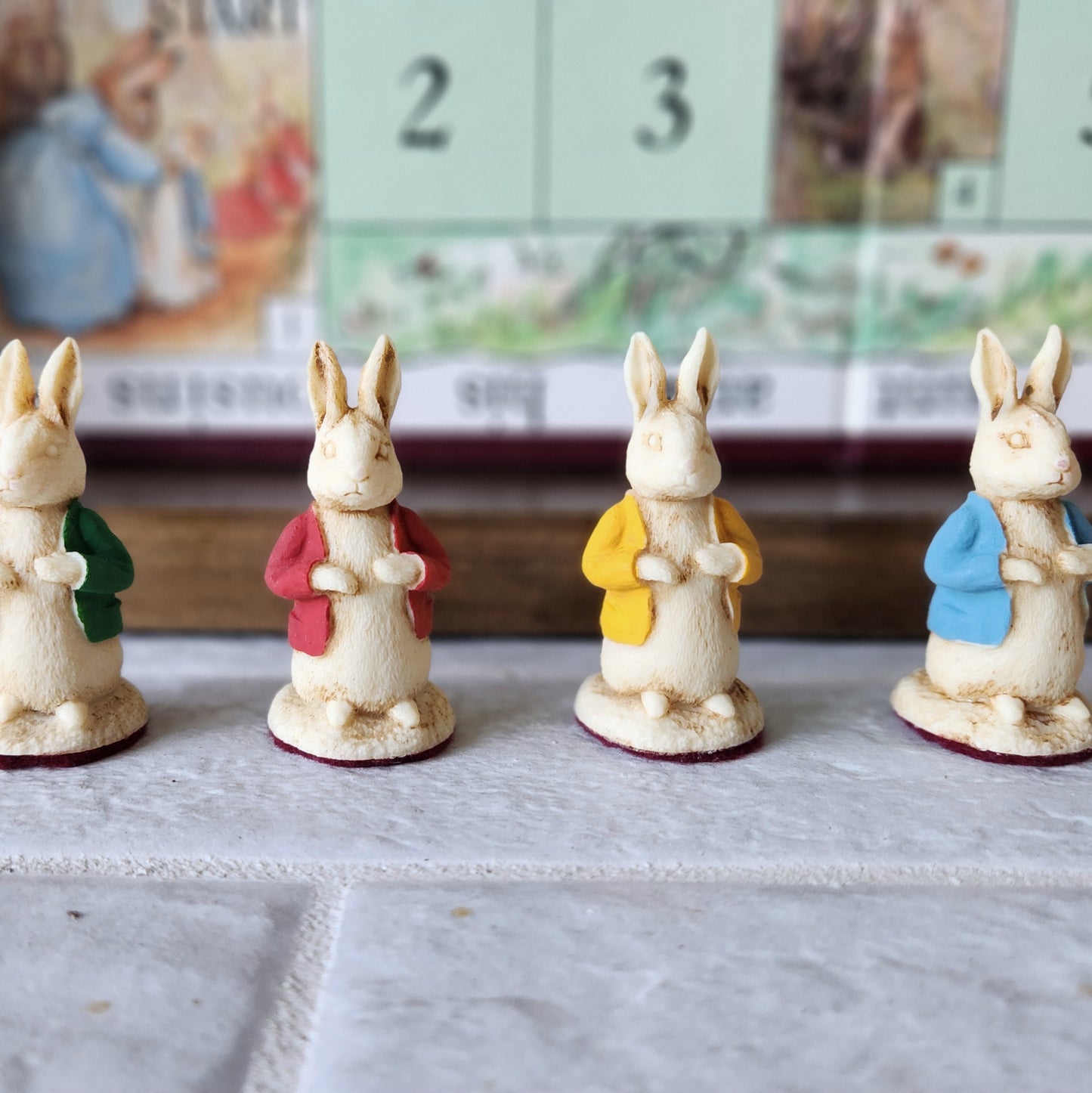 Display and Play 1988 Beatrix Potter Peter Rabbit Handmade Framed Board Games