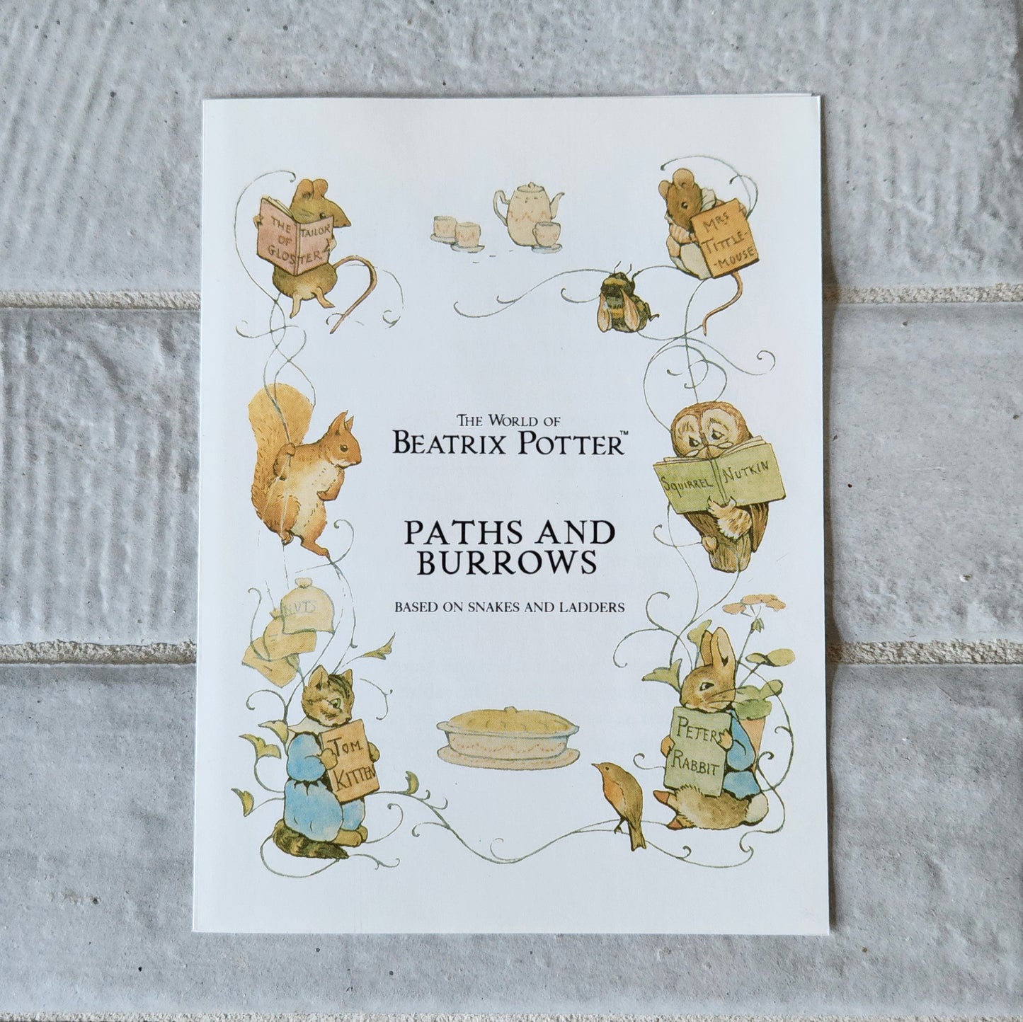 Display and Play 1988 Beatrix Potter Peter Rabbit Handmade Framed Board Games