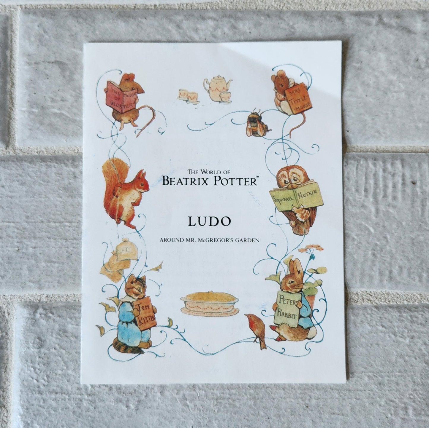 Display and Play 1988 Beatrix Potter Peter Rabbit Handmade Framed Board Games