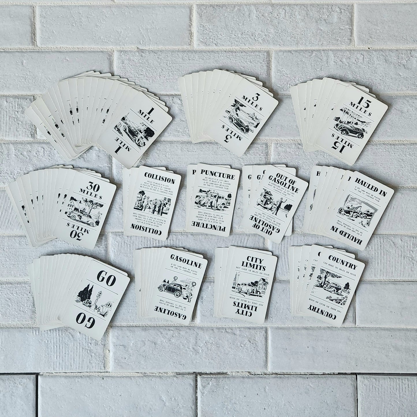 1937 Touring Famous Automobile Card Game by Parker Brothers