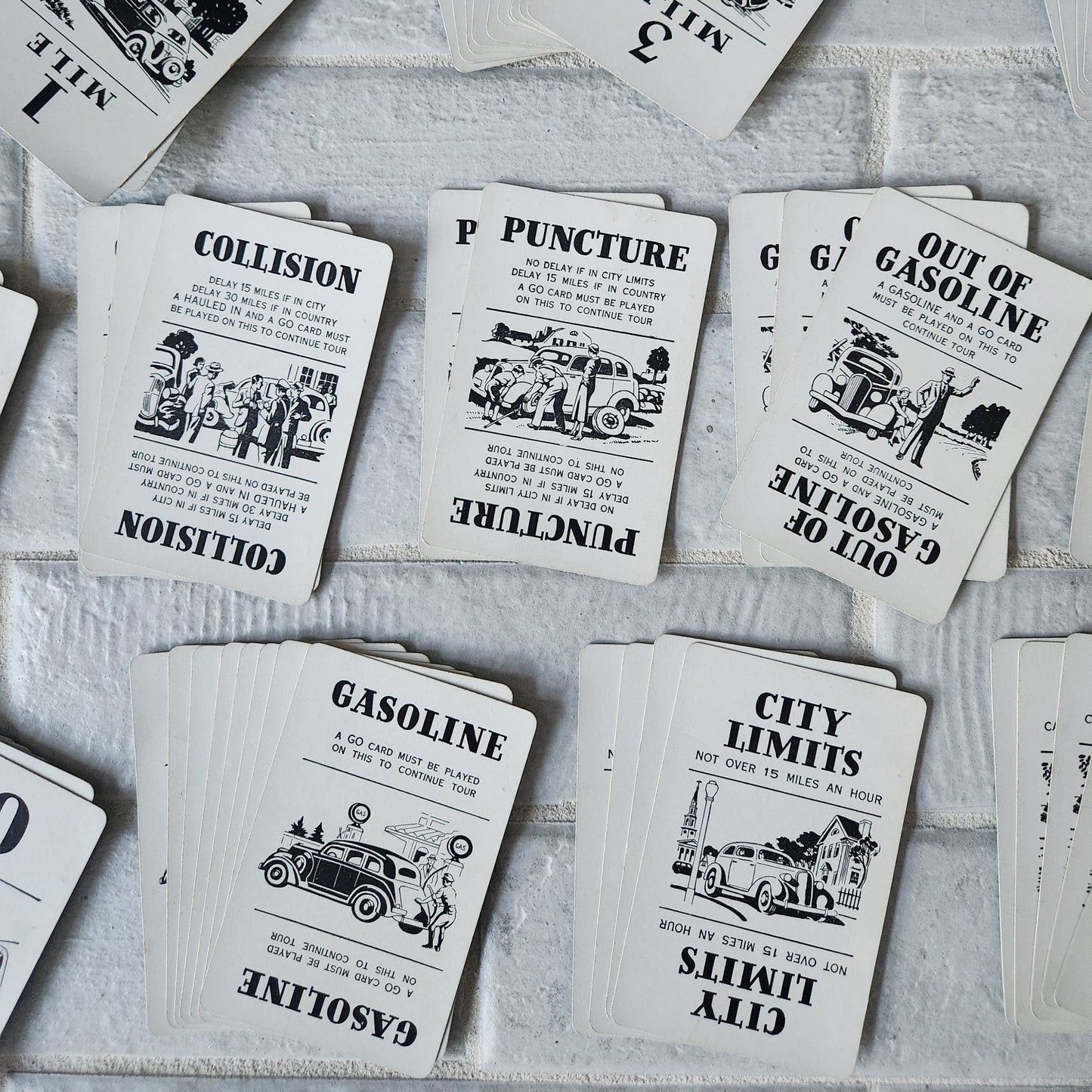 1937 Touring Famous Automobile Card Game by Parker Brothers