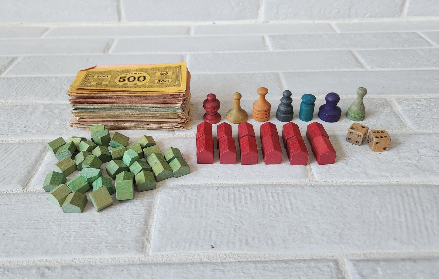 1937-38 Monopoly Number 6 Blue Box Dual Patent Set