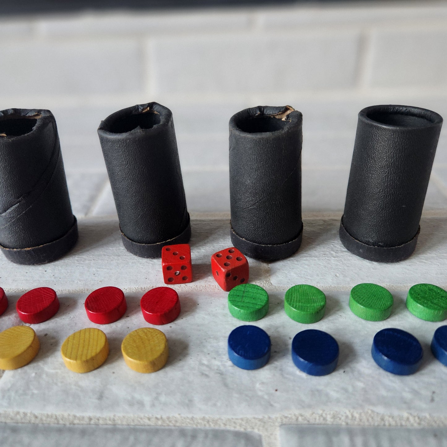 Display and Play 1942 Parcheesi Handmade Framed Board Game