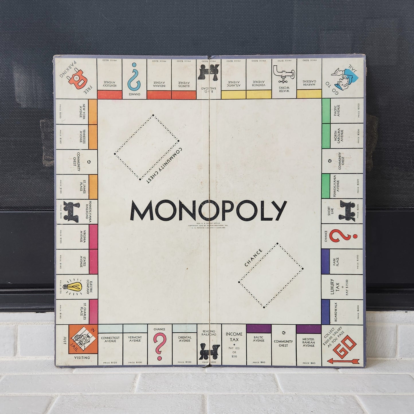 Set of 5 Vintage Monopoly Boards - Popular Diamond Blue Box