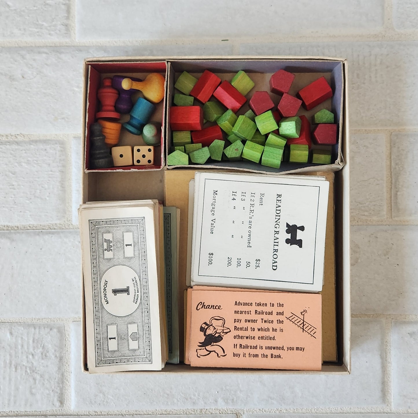 1937-39 Monopoly Blue Box Dual Patent Set