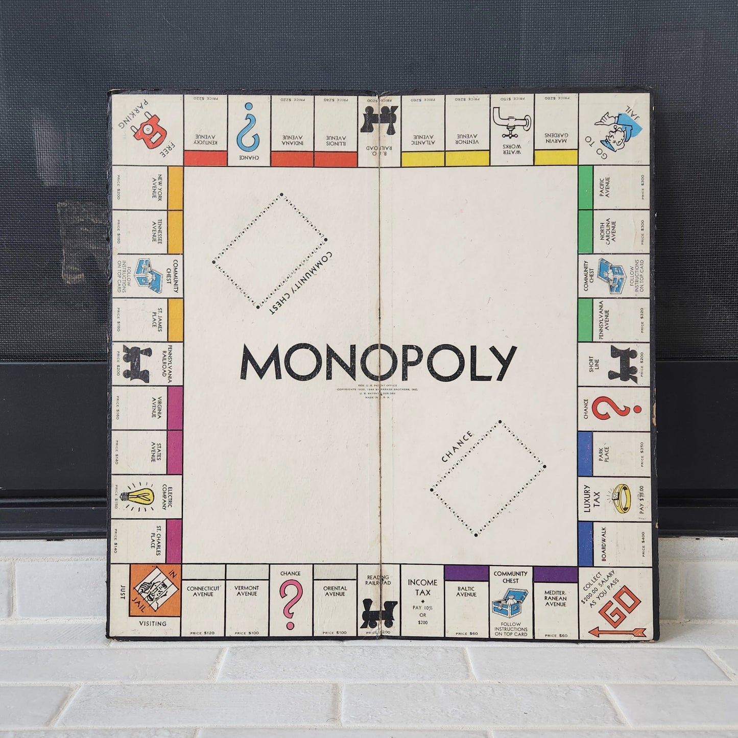 Set of 5 Vintage Monopoly Boards - Popular Diamond Blue Box