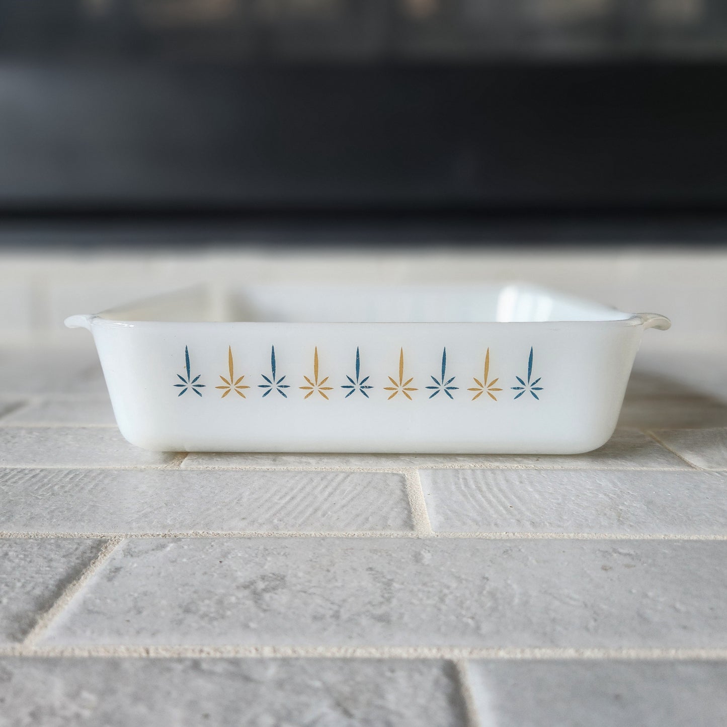 Fire King Anchor Hocking Candle Glow #435 8" Square Baking Dish