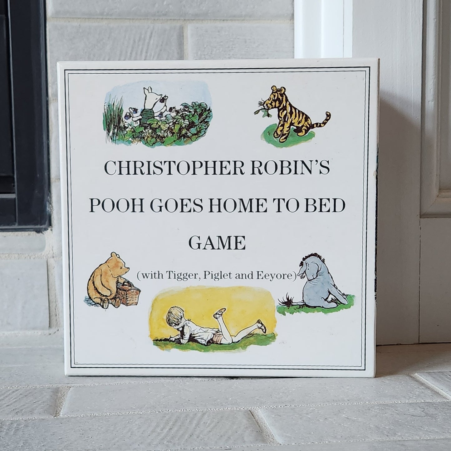 Display and Play 1990 Winnie the Pooh  Handmade Framed Board Game